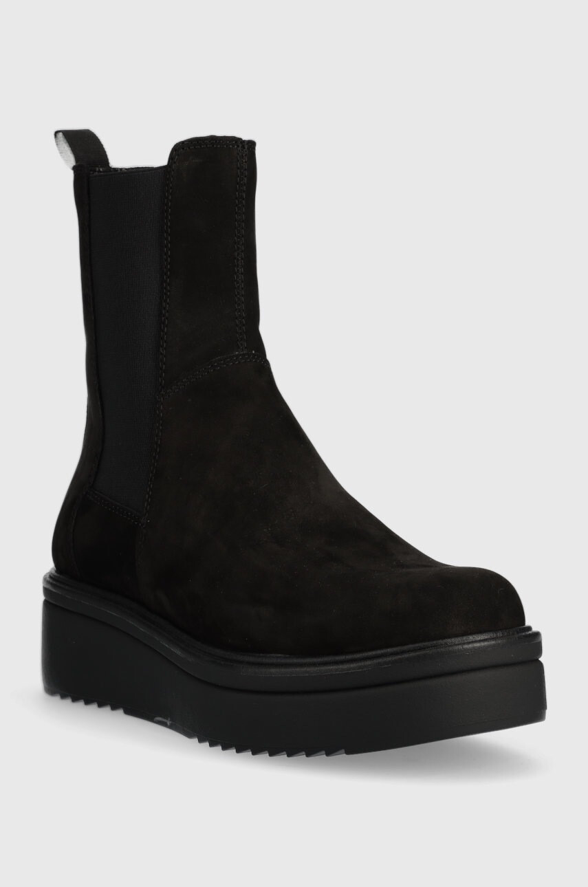 Vagabond Shoemakers Кожени боти челси Tara в черно с платформа - Pepit.bg