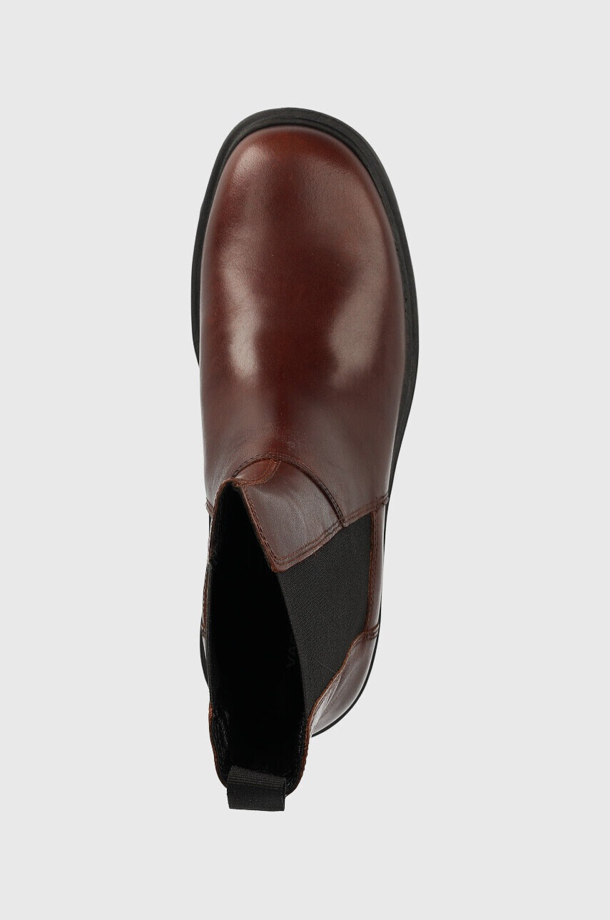 Vagabond Shoemakers Кожени боти челси Tara в кафяво с платформа - Pepit.bg