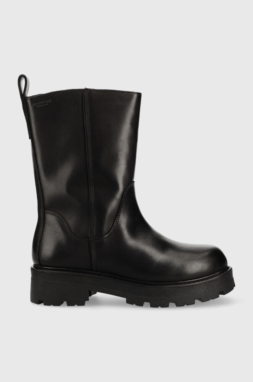 Vagabond Shoemakers Кожени боти Cosmo 2.0 в черно с платформа с изолация - Pepit.bg