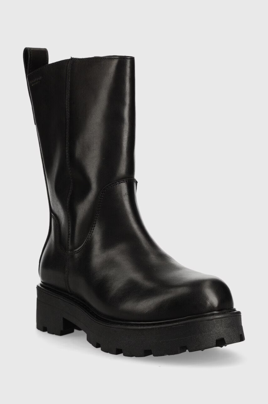 Vagabond Shoemakers Кожени боти Cosmo 2.0 в черно с платформа с изолация - Pepit.bg