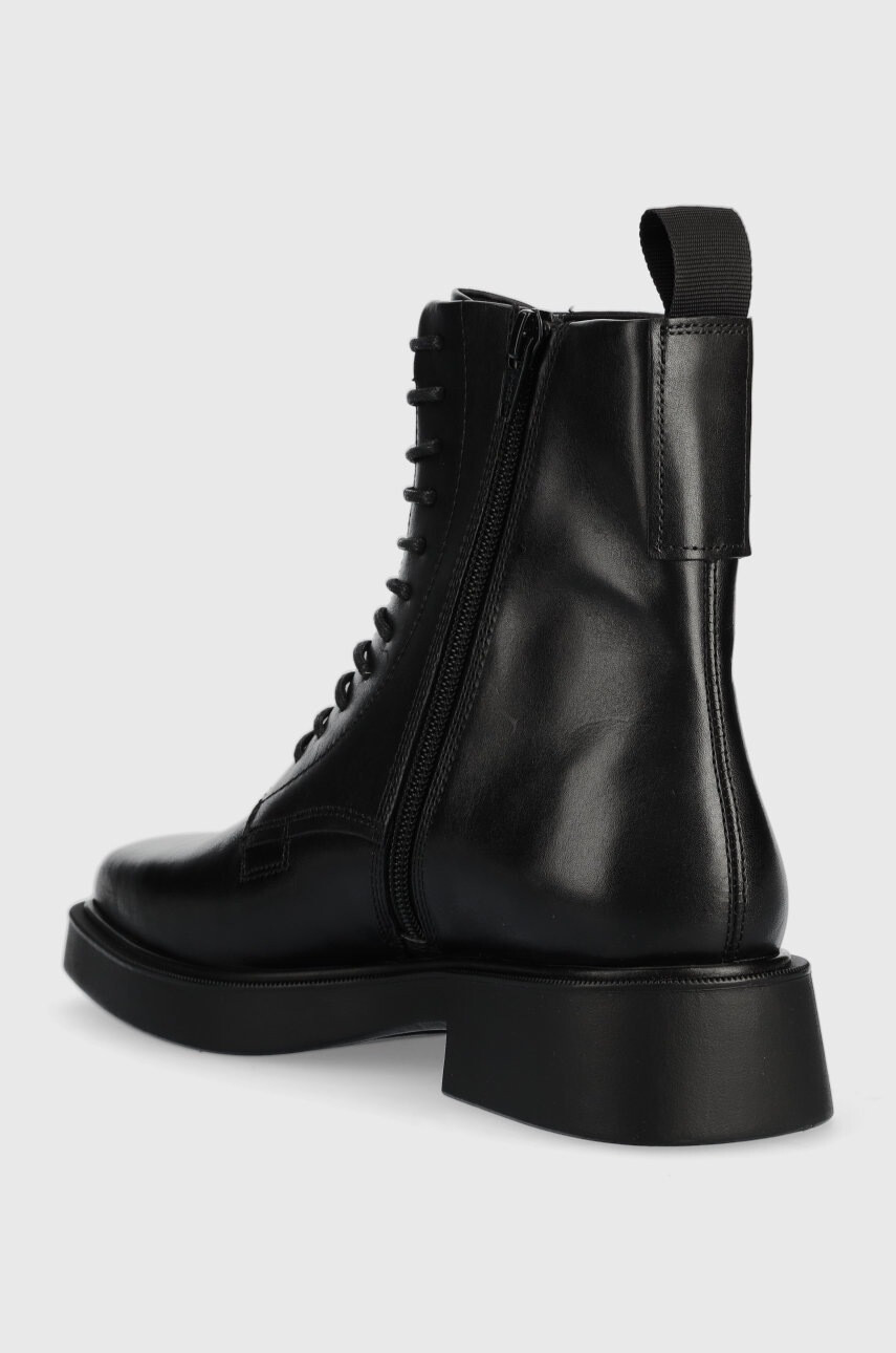 Vagabond Shoemakers Кожени боти Jillian в черно с висок ток - Pepit.bg
