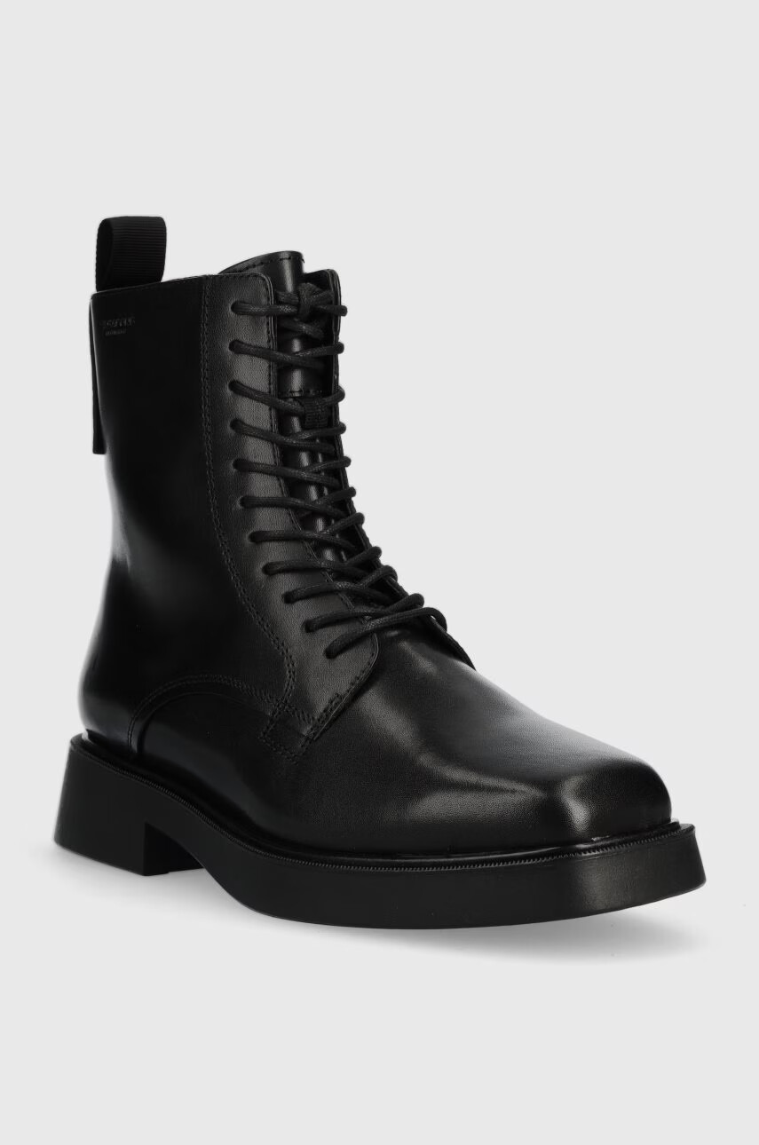 Vagabond Shoemakers Кожени боти Jillian в черно с равна подметка - Pepit.bg