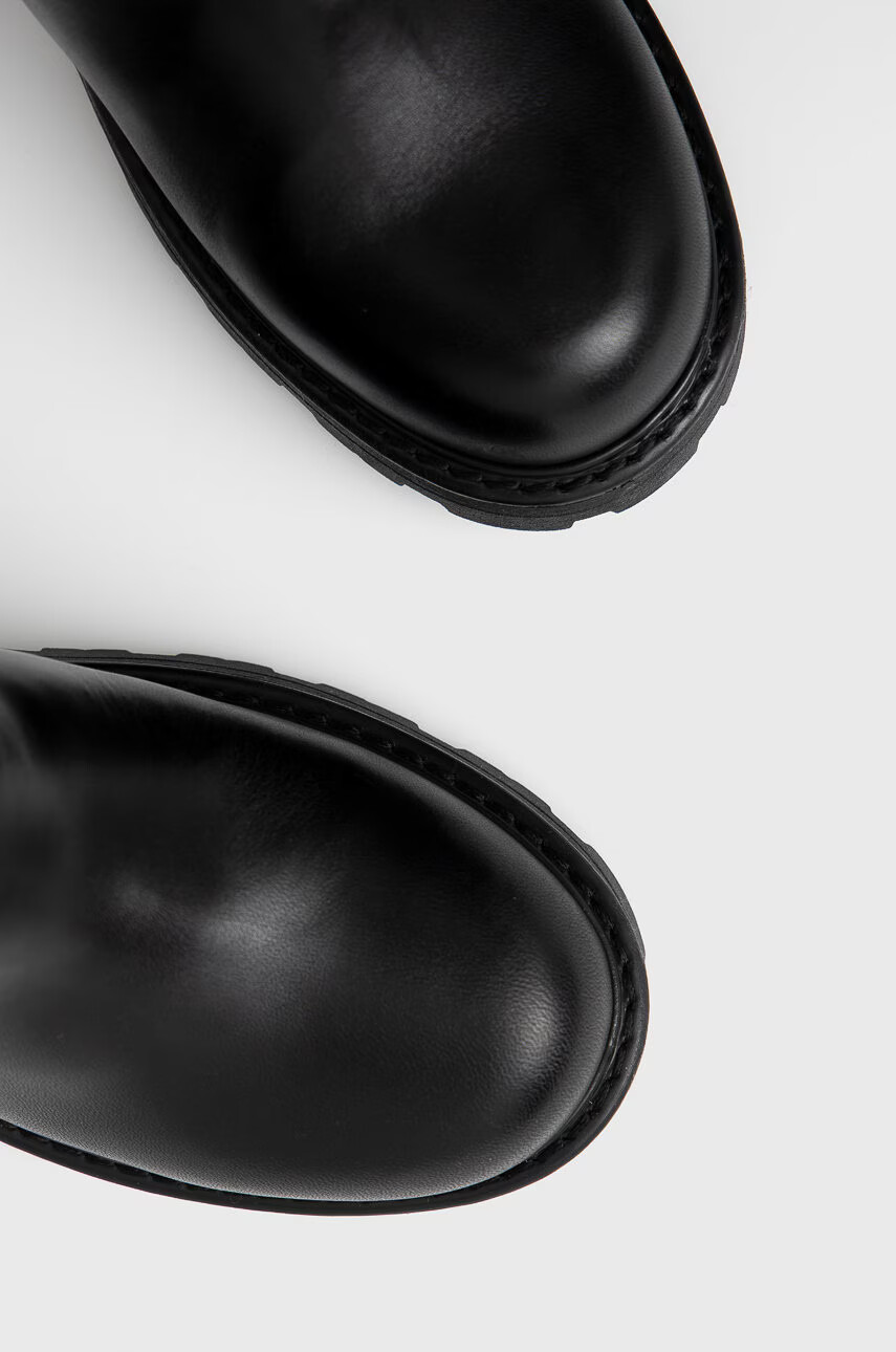 Vagabond Shoemakers Кожени ботуши Cosmo 2.0 дамски в черно с платформа - Pepit.bg