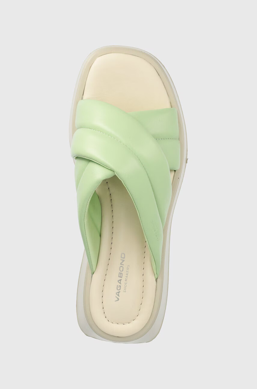 Vagabond Shoemakers Кожени чехли Courtney в тюркоазено с платформа - Pepit.bg