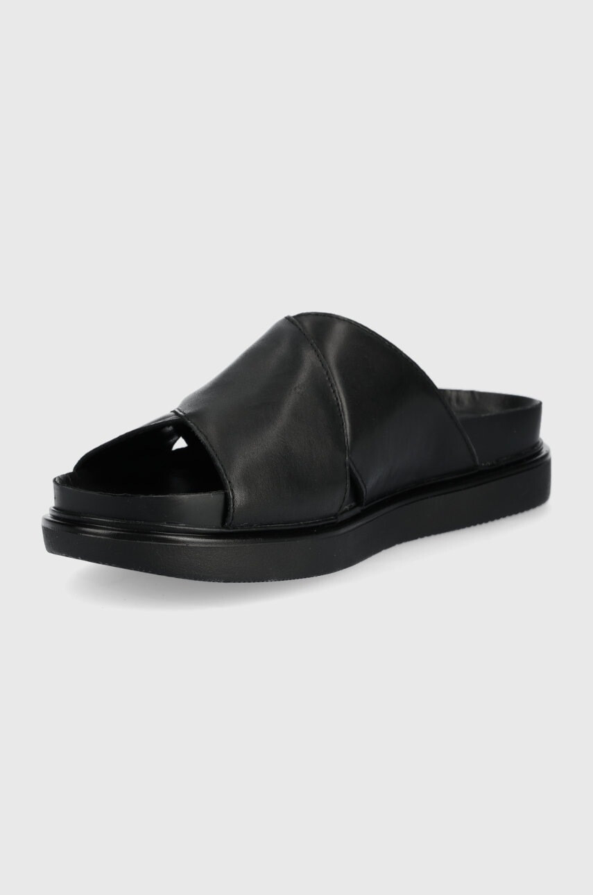 Vagabond Shoemakers Кожени чехли Erin в черно с платформа - Pepit.bg