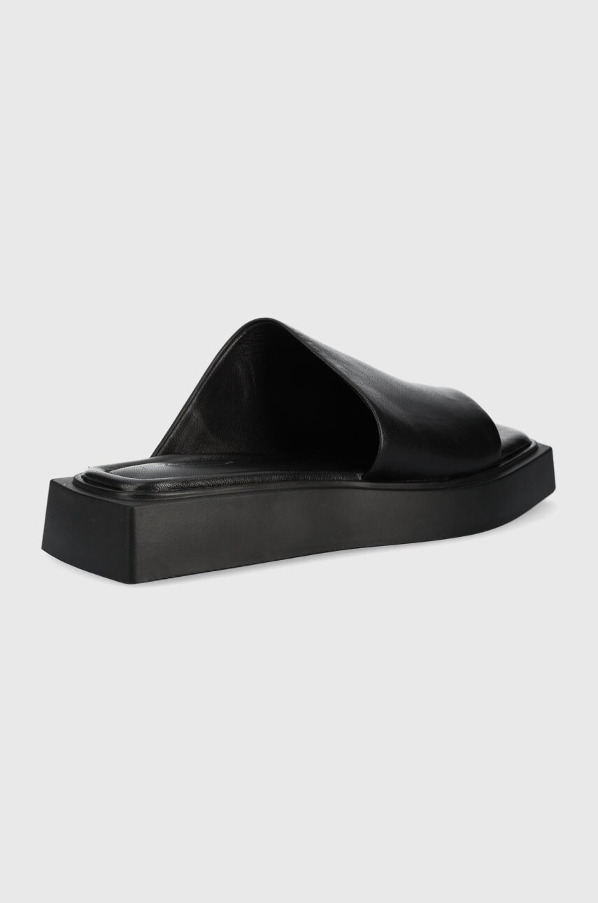 Vagabond Shoemakers Кожени чехли Evy в черно с платформа - Pepit.bg