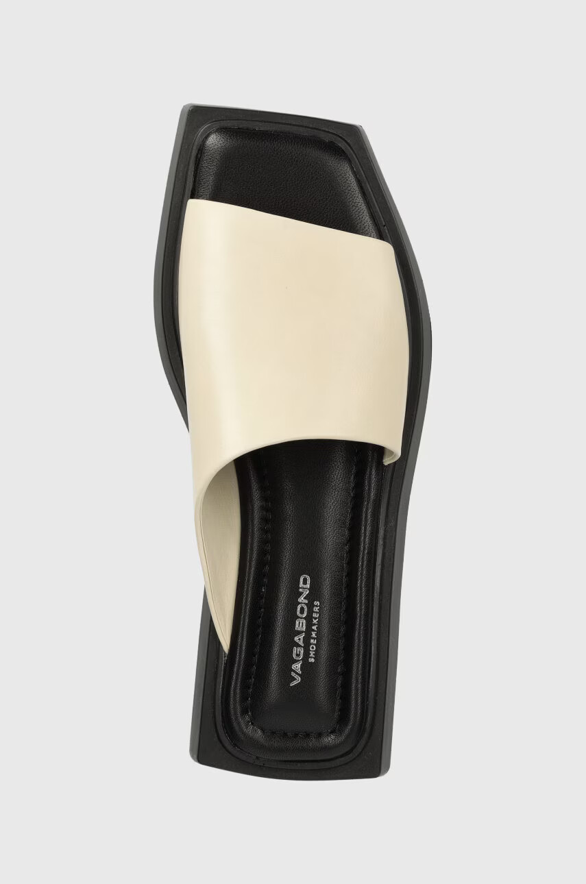 Vagabond Shoemakers Кожени чехли Evy в бежово с платформа - Pepit.bg