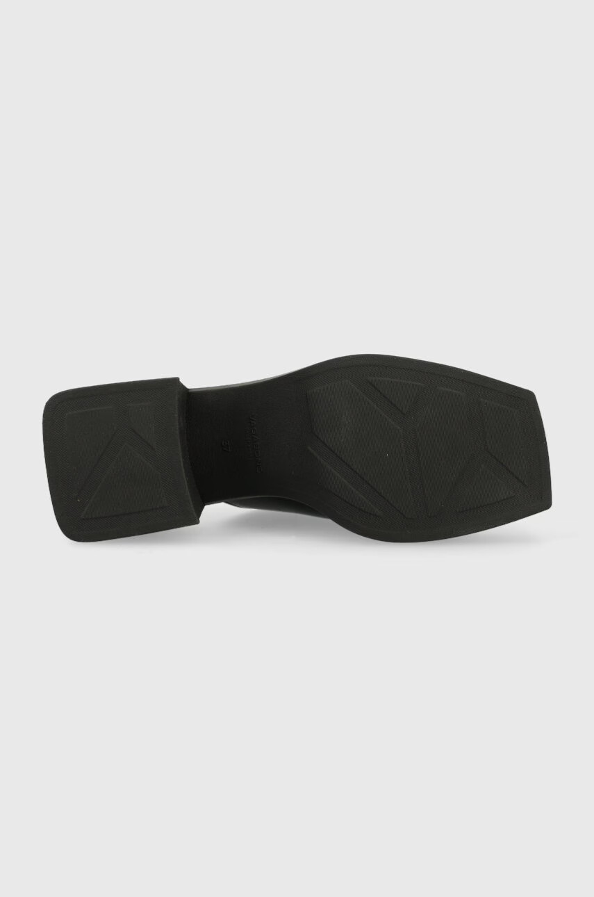 Vagabond Shoemakers Кожени чехли Hennie в черно с висок ток - Pepit.bg