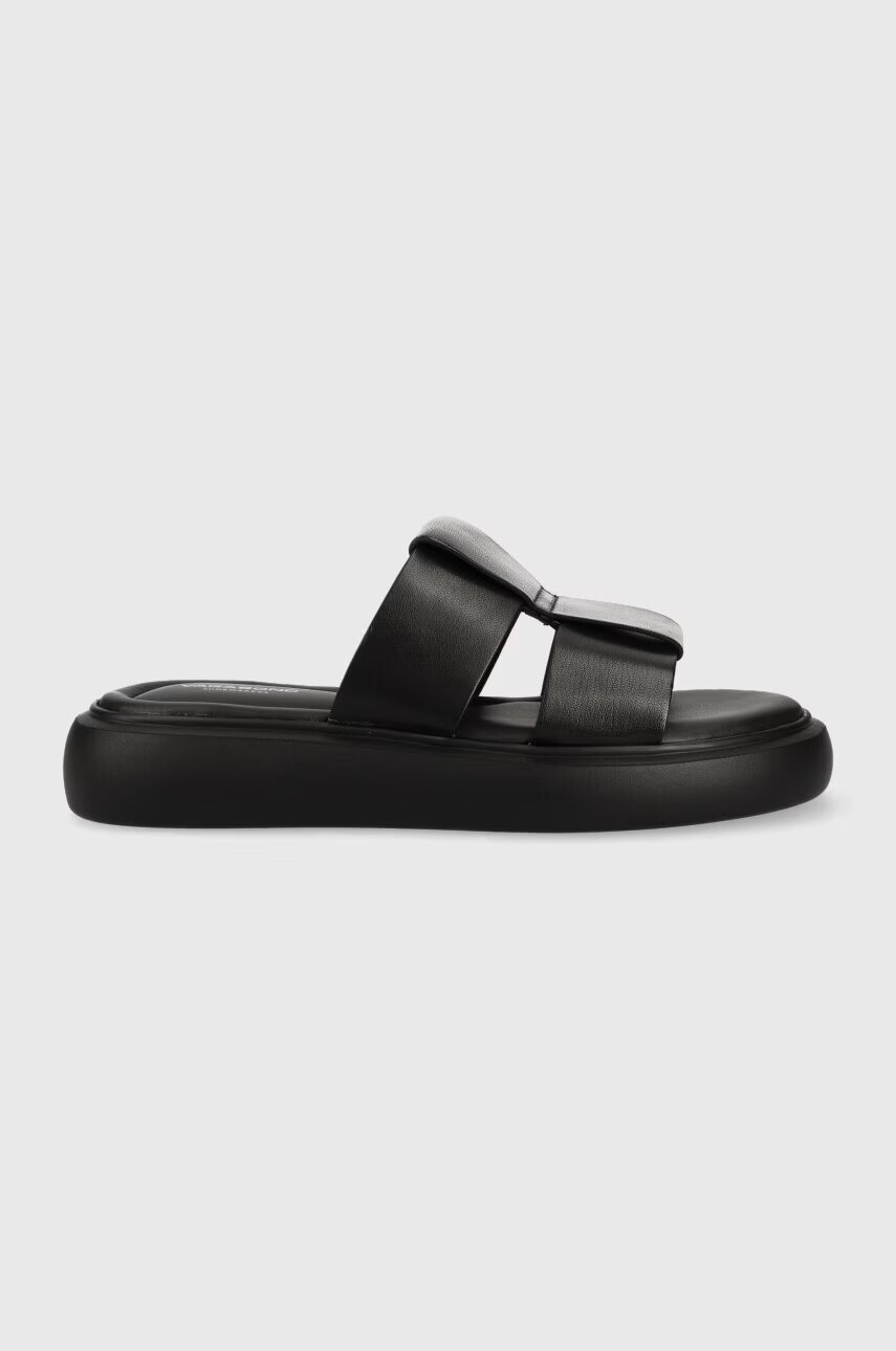 Vagabond Shoemakers Кожени чехли Blenda в черно с платформа 5519.201.20 - Pepit.bg