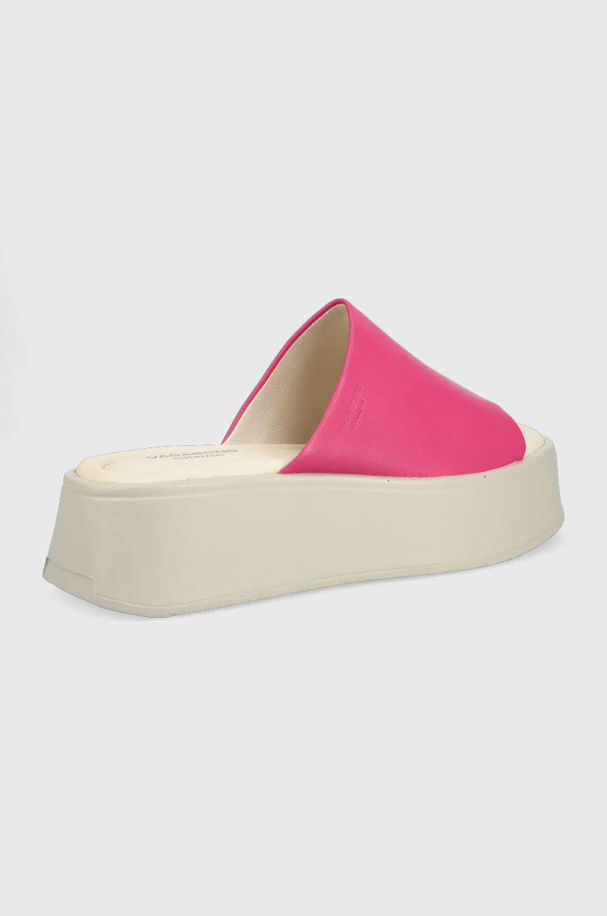 Vagabond Shoemakers Кожени чехли Courtney в лилаво с платформа - Pepit.bg