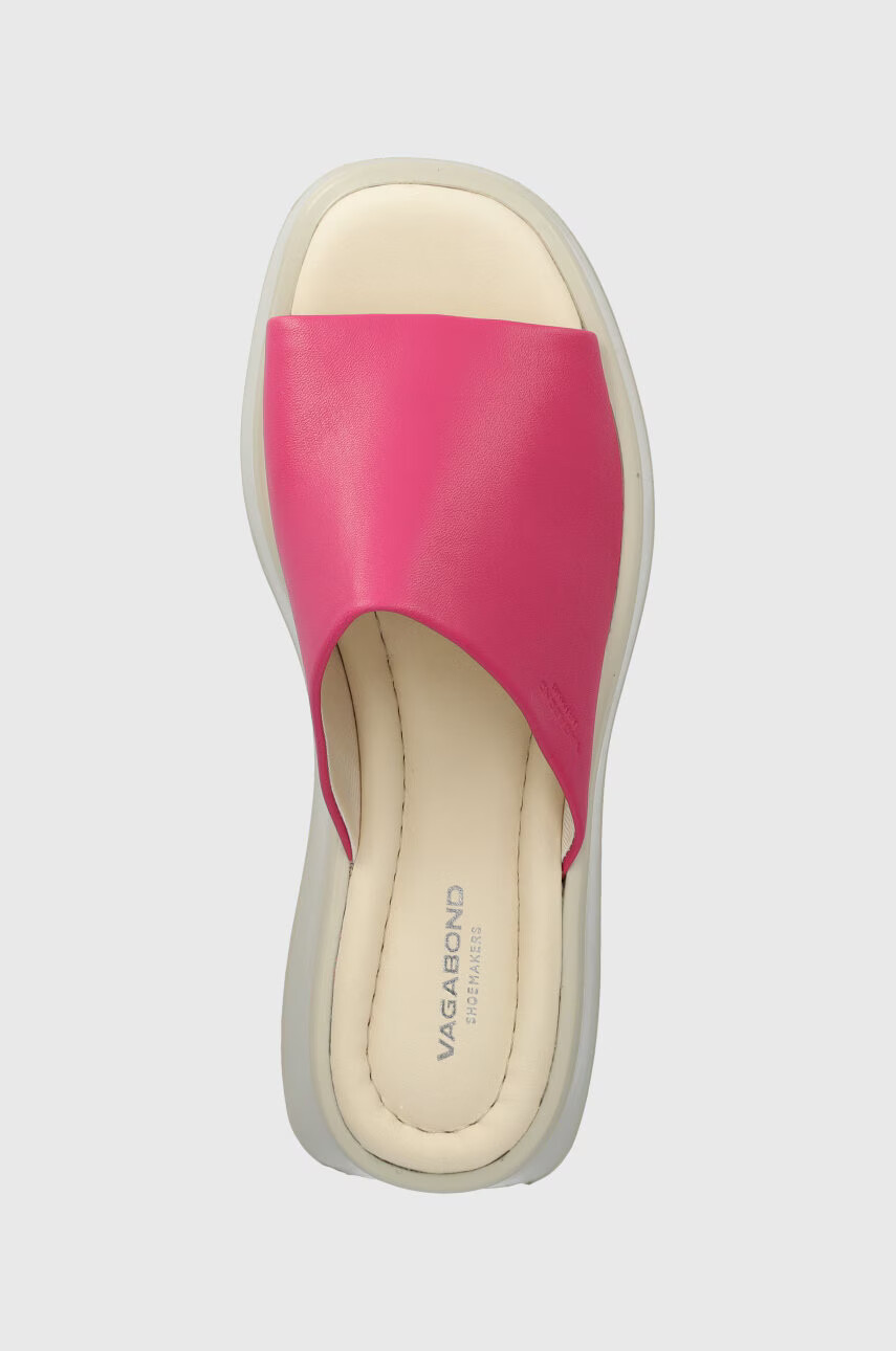Vagabond Shoemakers Кожени чехли Courtney в лилаво с платформа - Pepit.bg