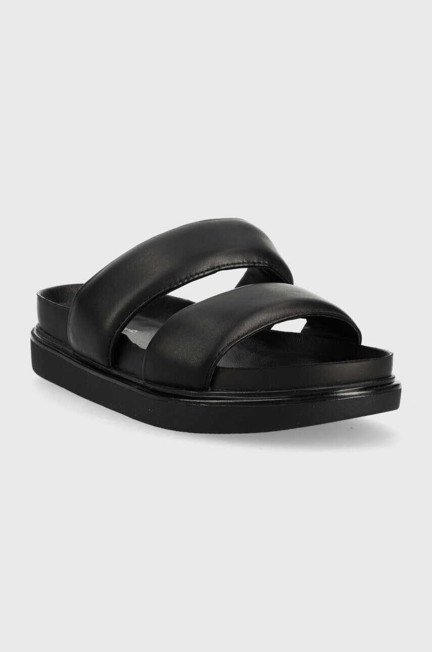 Vagabond Shoemakers Кожени чехли ERIN в черно с платформа - Pepit.bg