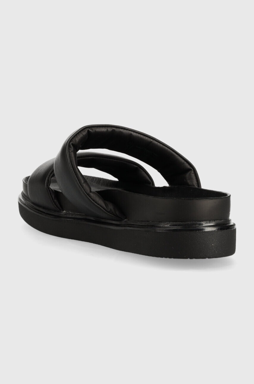 Vagabond Shoemakers Кожени чехли ERIN в черно с платформа - Pepit.bg