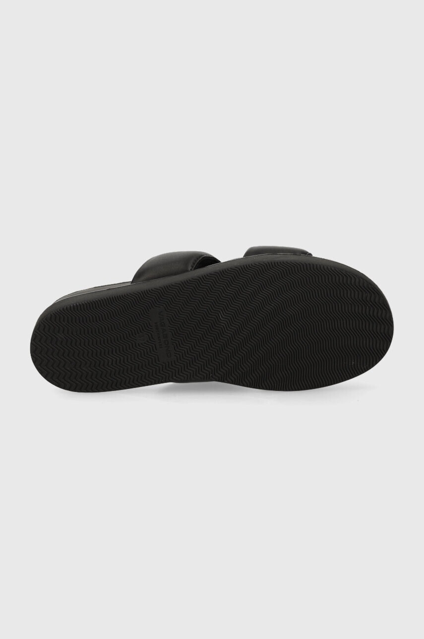 Vagabond Shoemakers Кожени чехли ERIN в черно с платформа - Pepit.bg