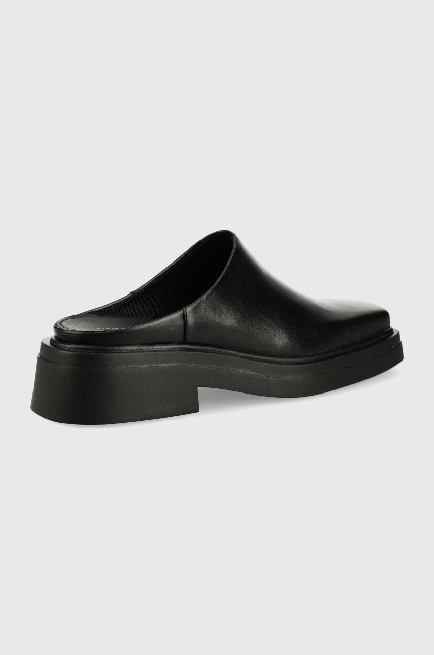 Vagabond Shoemakers Кожени чехли Eyra в черно с висок ток - Pepit.bg