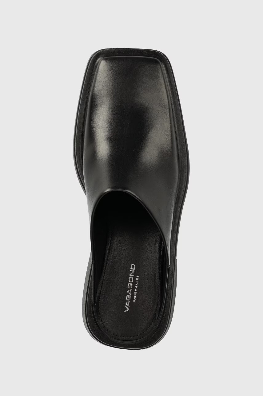 Vagabond Shoemakers Кожени чехли Eyra в черно с висок ток - Pepit.bg