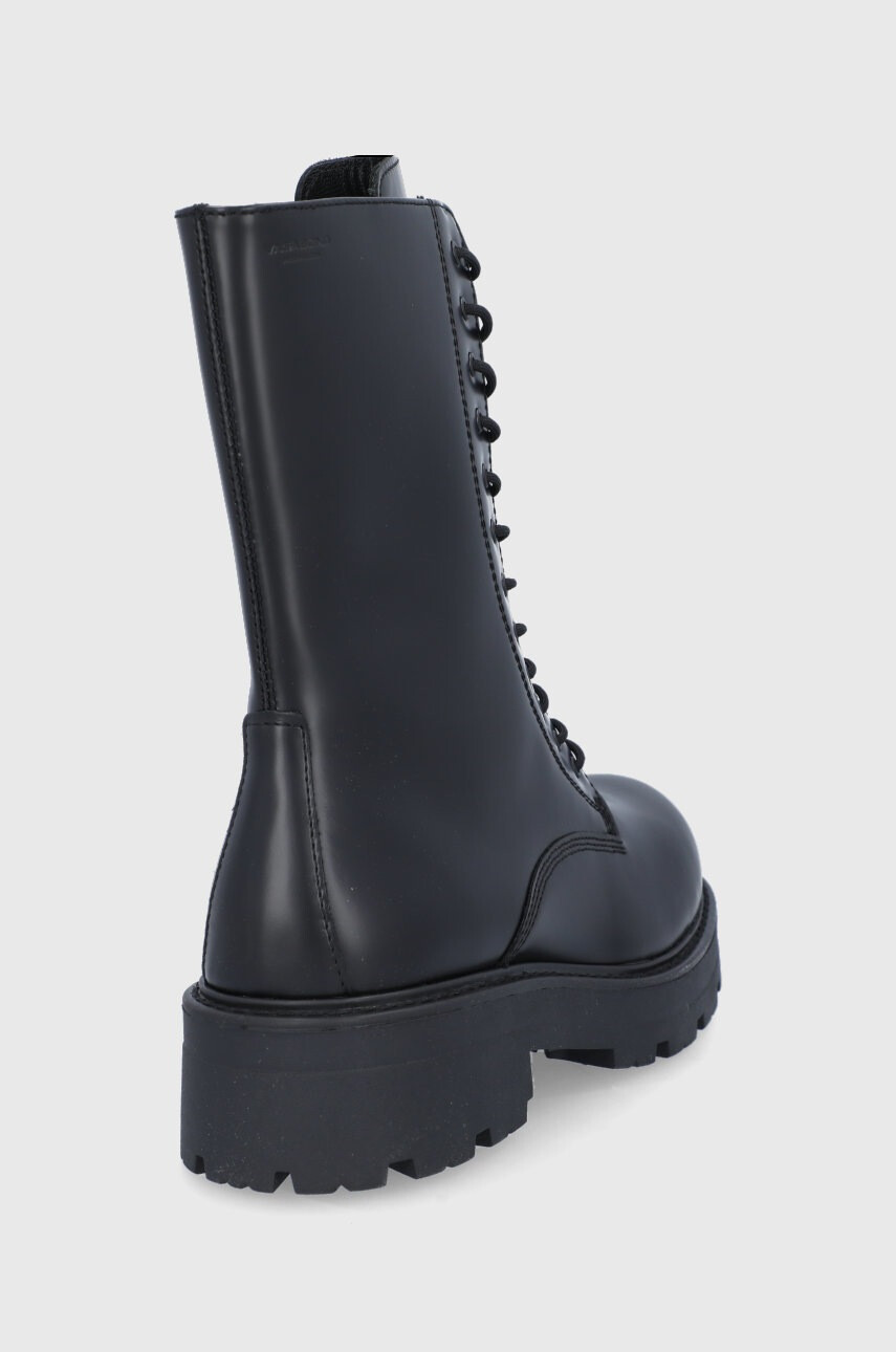 Vagabond Shoemakers Кожени кубинки Cosmo в черно с платформа - Pepit.bg