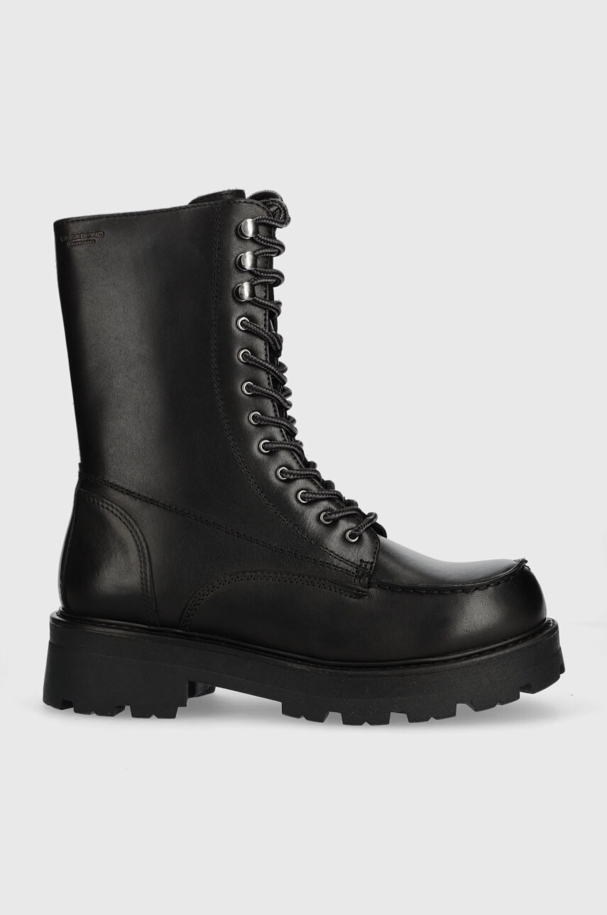 Vagabond Shoemakers Кожени кубинки Cosmo 2.0 в черно с платформа - Pepit.bg