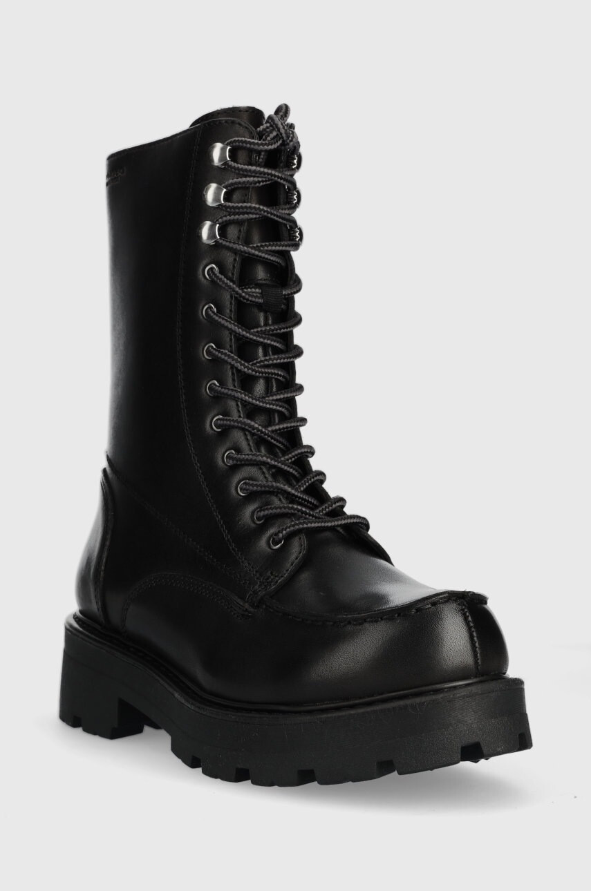Vagabond Shoemakers Кожени кубинки Cosmo 2.0 в черно с платформа - Pepit.bg