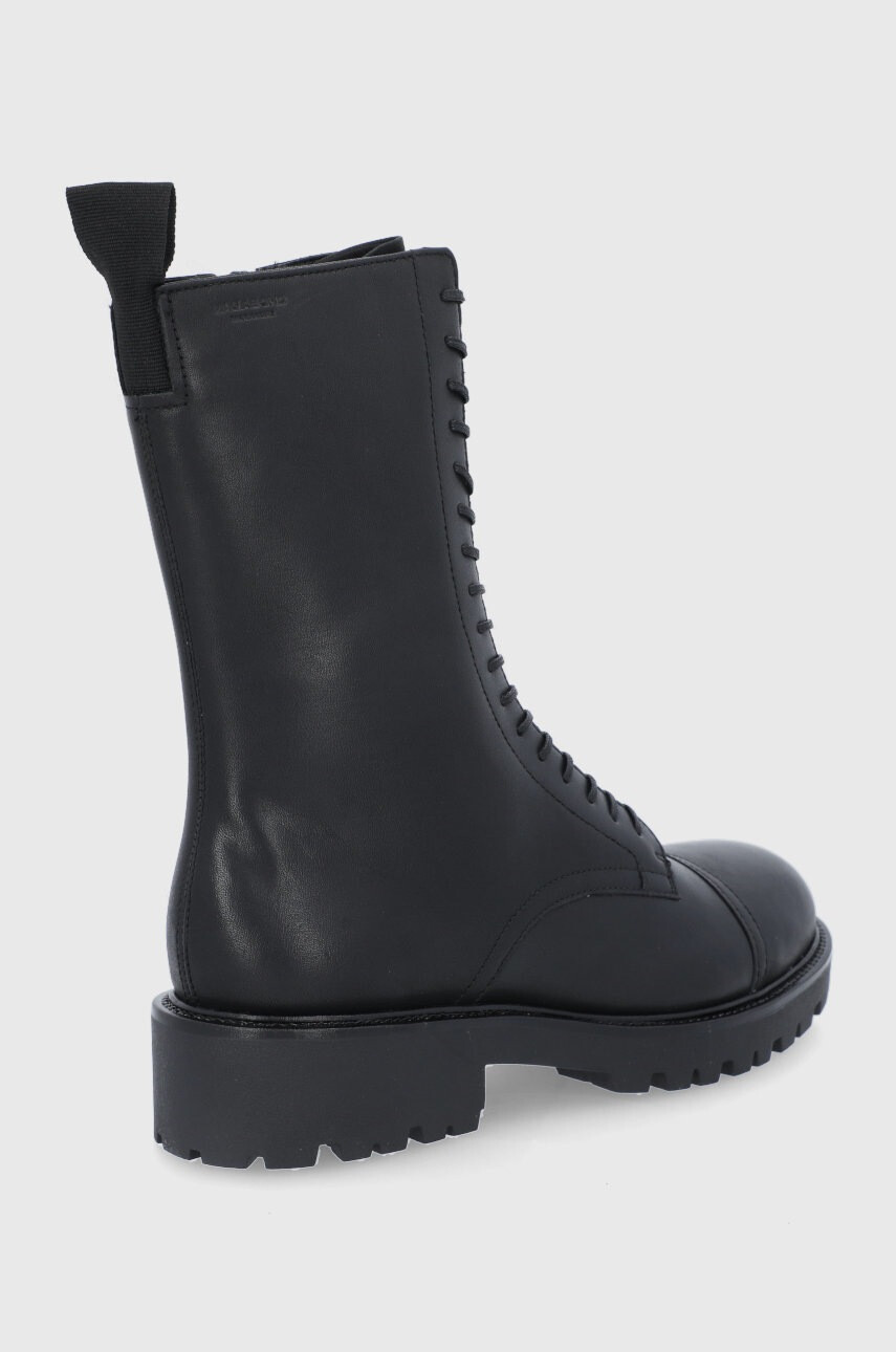 Vagabond Shoemakers Кожени кубинки дамски в черно с платформа - Pepit.bg