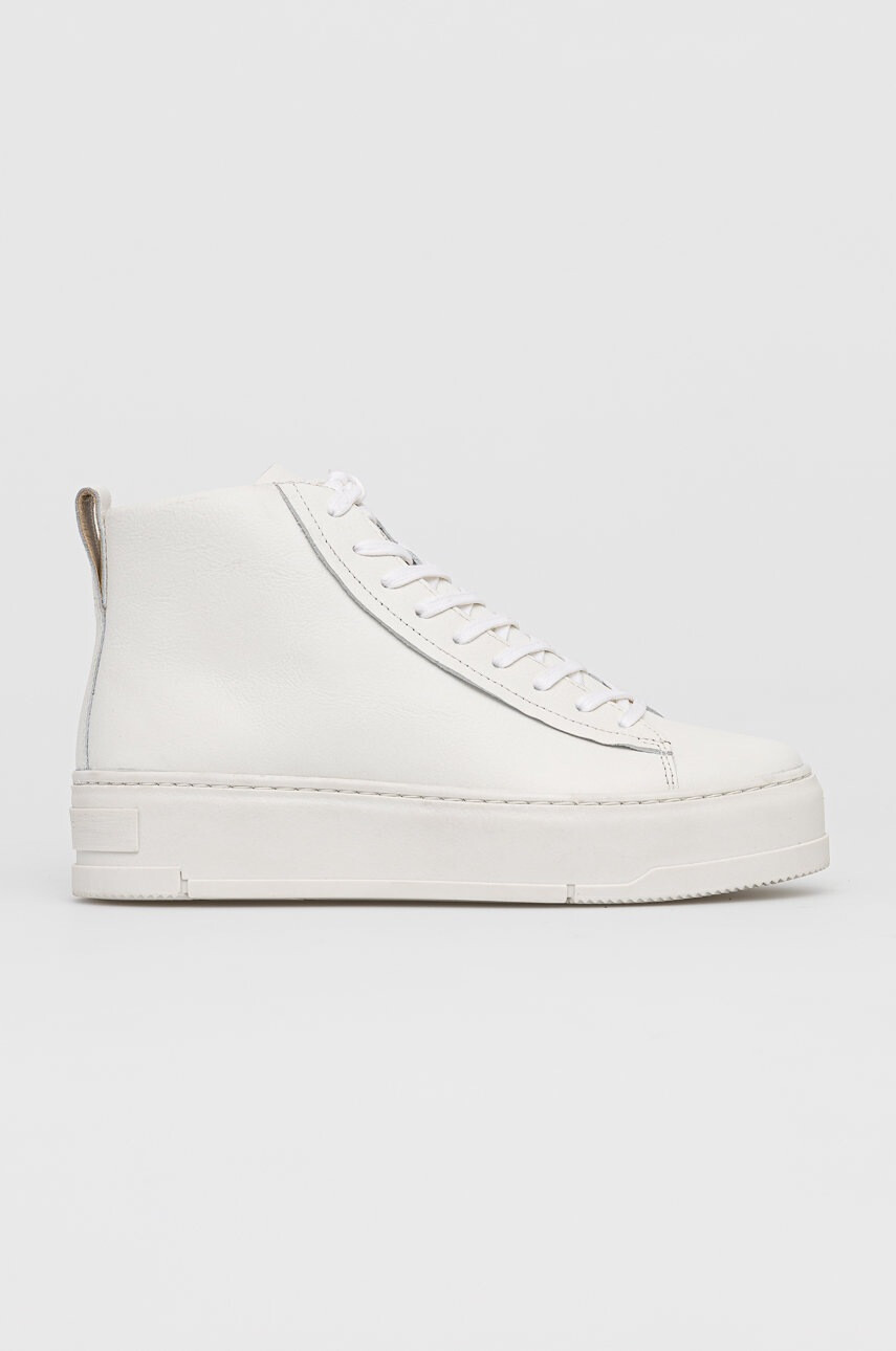 Vagabond Shoemakers Кожени обувки Judy в бяло с платформа - Pepit.bg