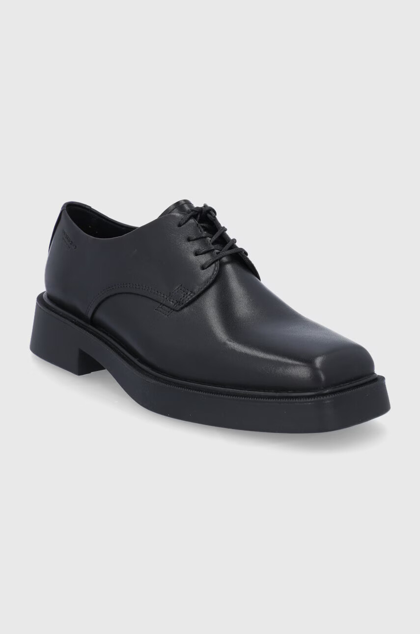 Vagabond Shoemakers Кожени половинки обувки дамски в черно с платформа - Pepit.bg