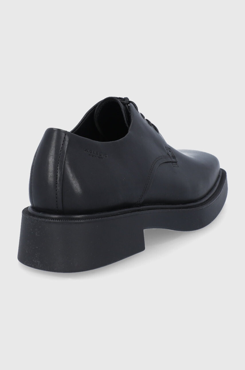 Vagabond Shoemakers Кожени половинки обувки дамски в черно с платформа - Pepit.bg
