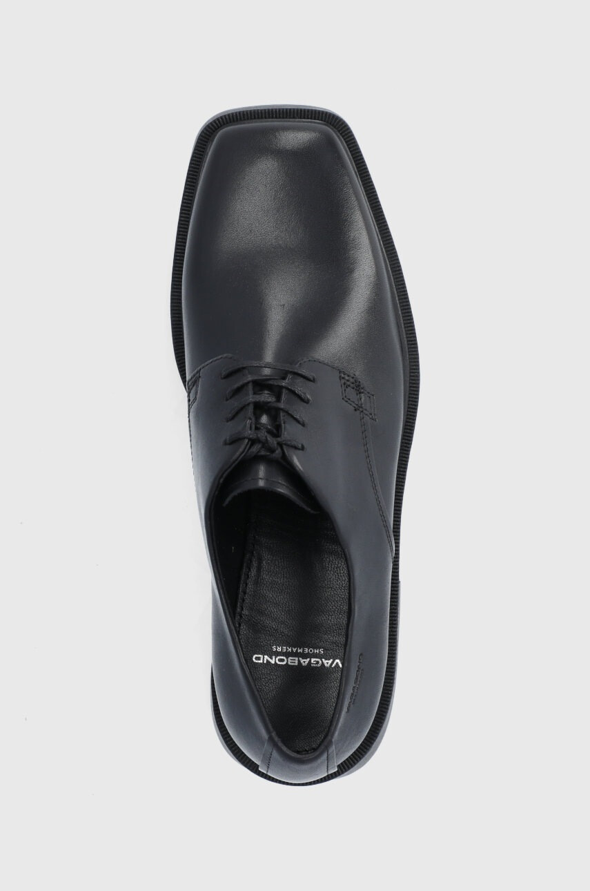 Vagabond Shoemakers Кожени половинки обувки дамски в черно с платформа - Pepit.bg
