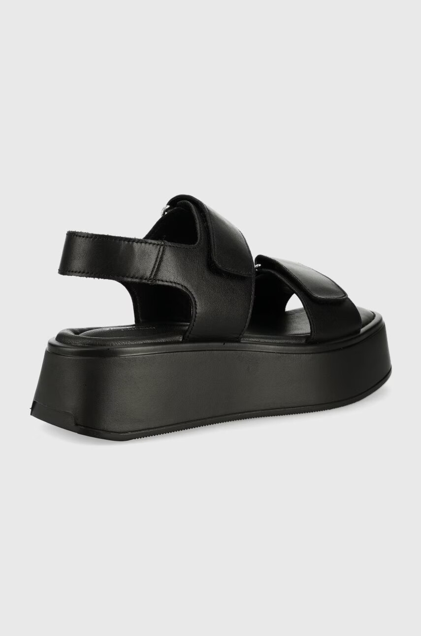 Vagabond Shoemakers Кожени сандали Courtney в черно с платформа - Pepit.bg