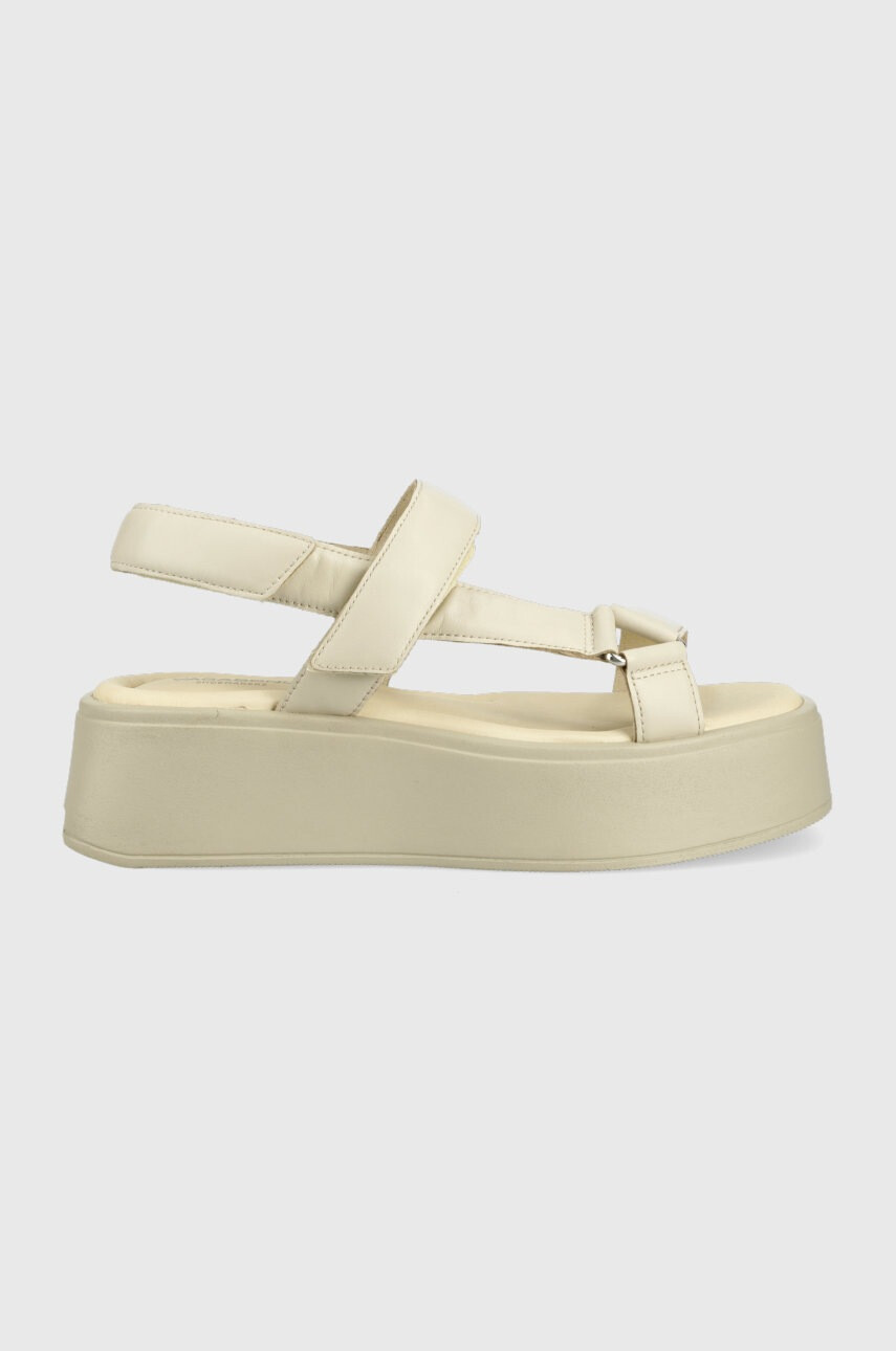 Vagabond Shoemakers Кожени сандали Courtney в бежово с платформа - Pepit.bg