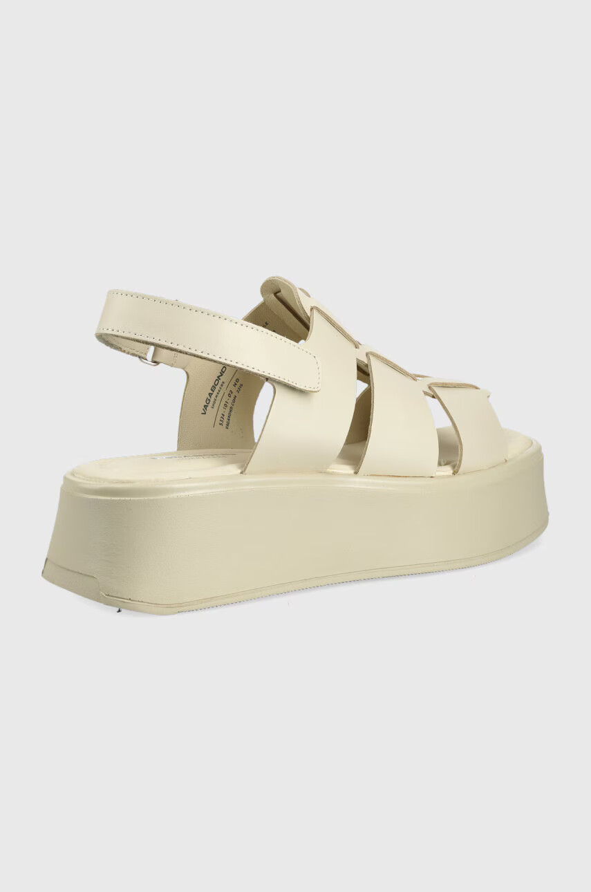 Vagabond Shoemakers Кожени сандали Courtney в бежово с платформа - Pepit.bg