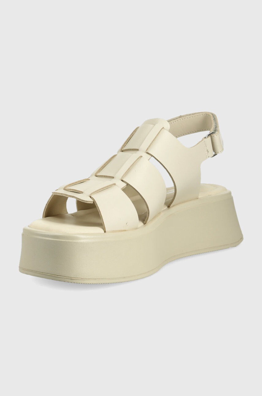 Vagabond Shoemakers Кожени сандали Courtney в бежово с платформа - Pepit.bg