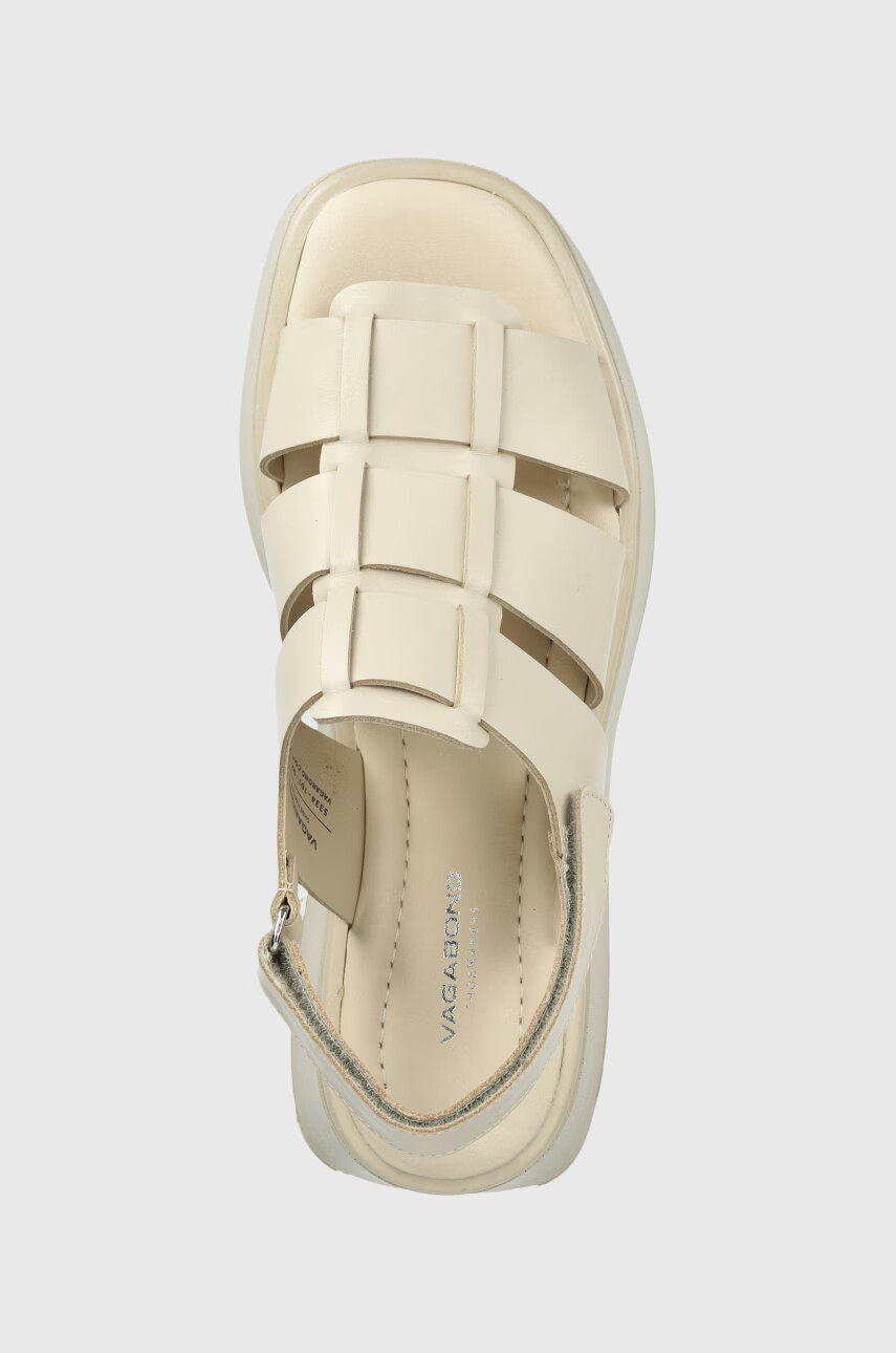 Vagabond Shoemakers Кожени сандали Courtney в бежово с платформа - Pepit.bg