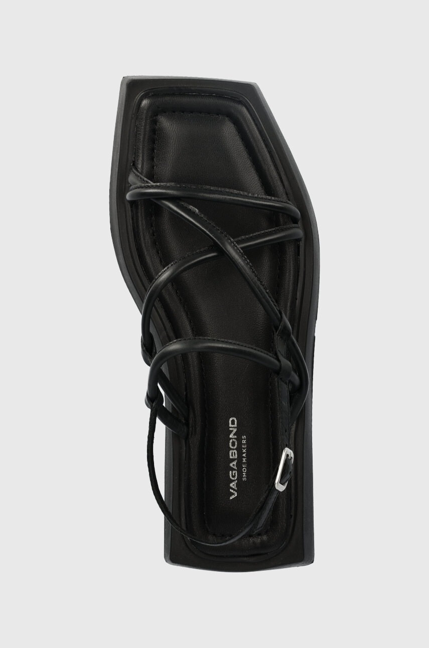 Vagabond Shoemakers Кожени сандали Evy в черно с платформа - Pepit.bg