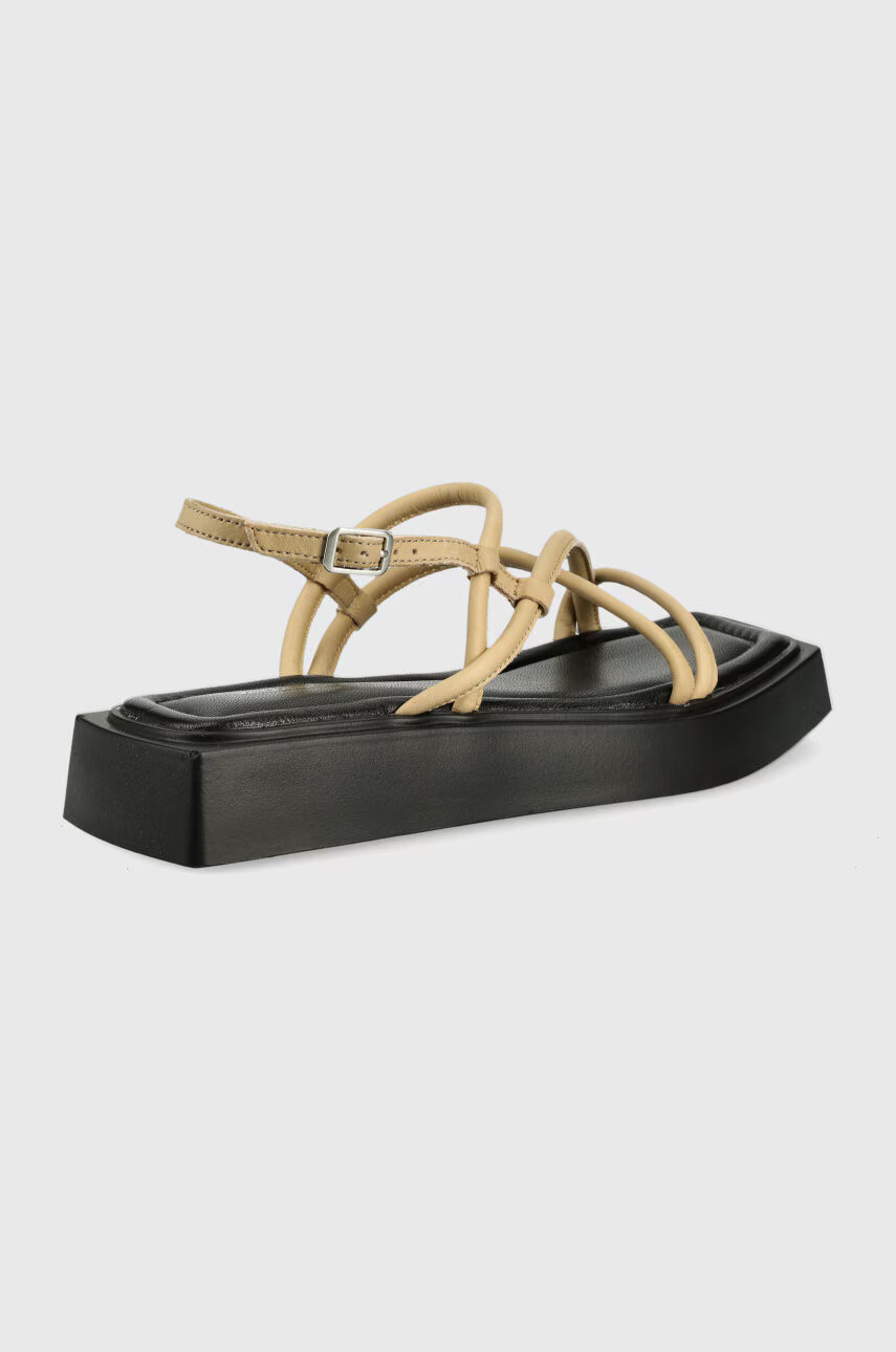 Vagabond Shoemakers Кожени сандали Evy в бежово с платформа - Pepit.bg