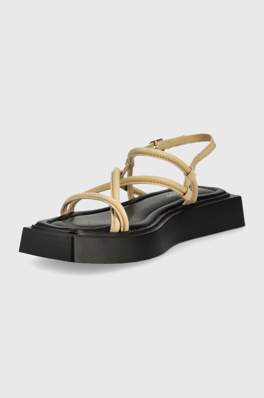 Vagabond Shoemakers Кожени сандали Evy в бежово с платформа - Pepit.bg