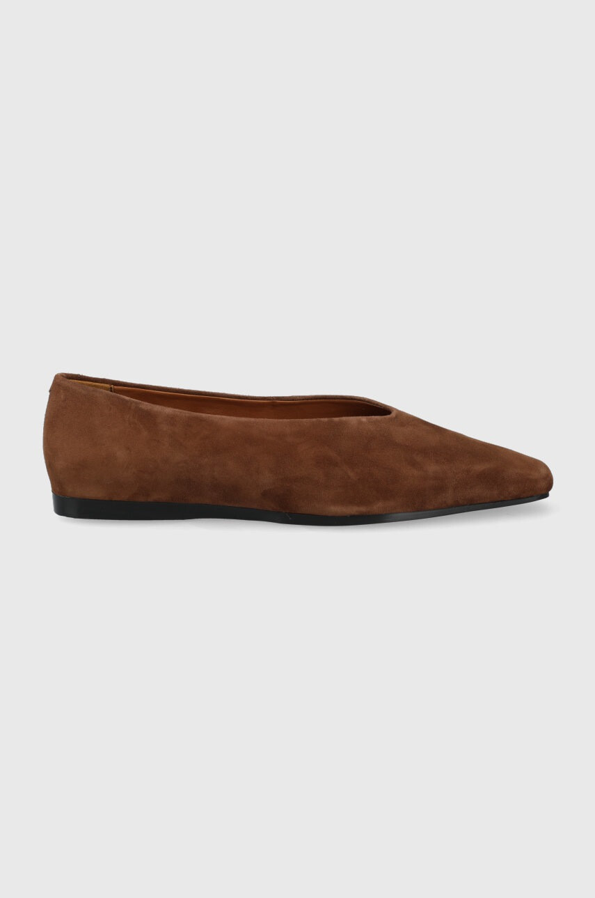 Vagabond Shoemakers Велурени балеринки Wioletta в кафяво - Pepit.bg