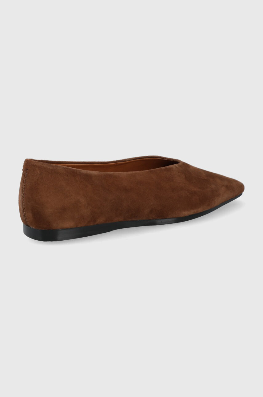Vagabond Shoemakers Велурени балеринки Wioletta в кафяво - Pepit.bg
