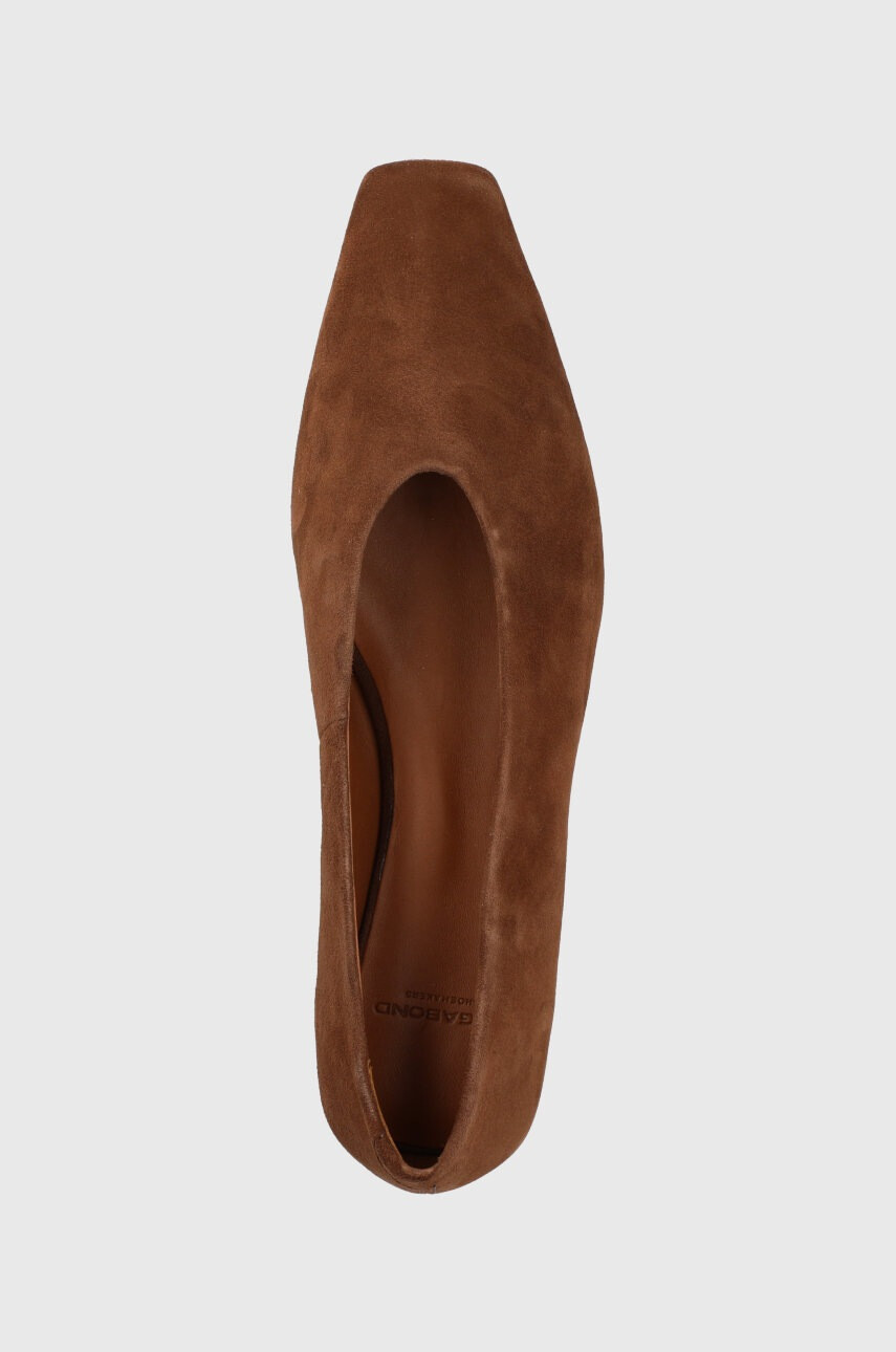 Vagabond Shoemakers Велурени балеринки Wioletta в кафяво - Pepit.bg
