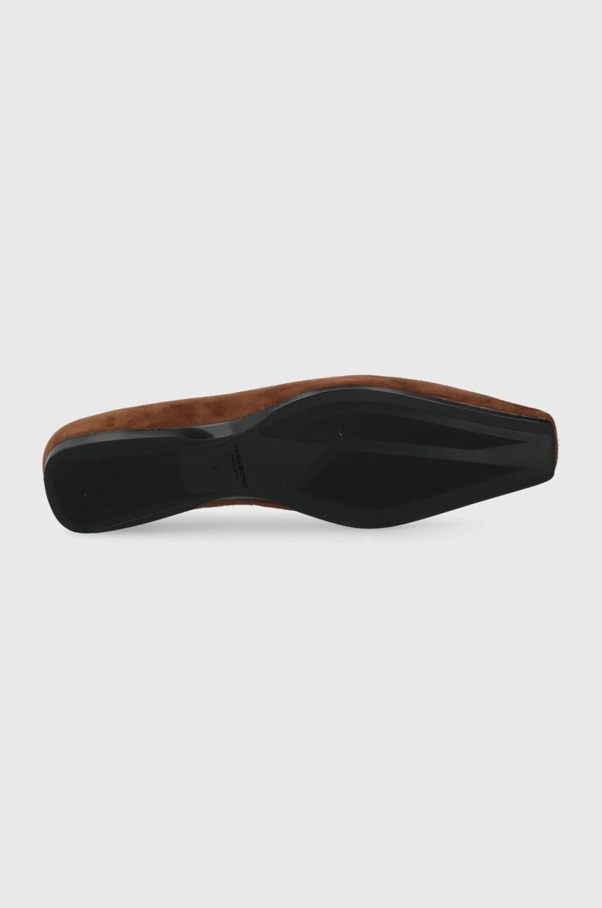 Vagabond Shoemakers Велурени балеринки Wioletta в кафяво - Pepit.bg