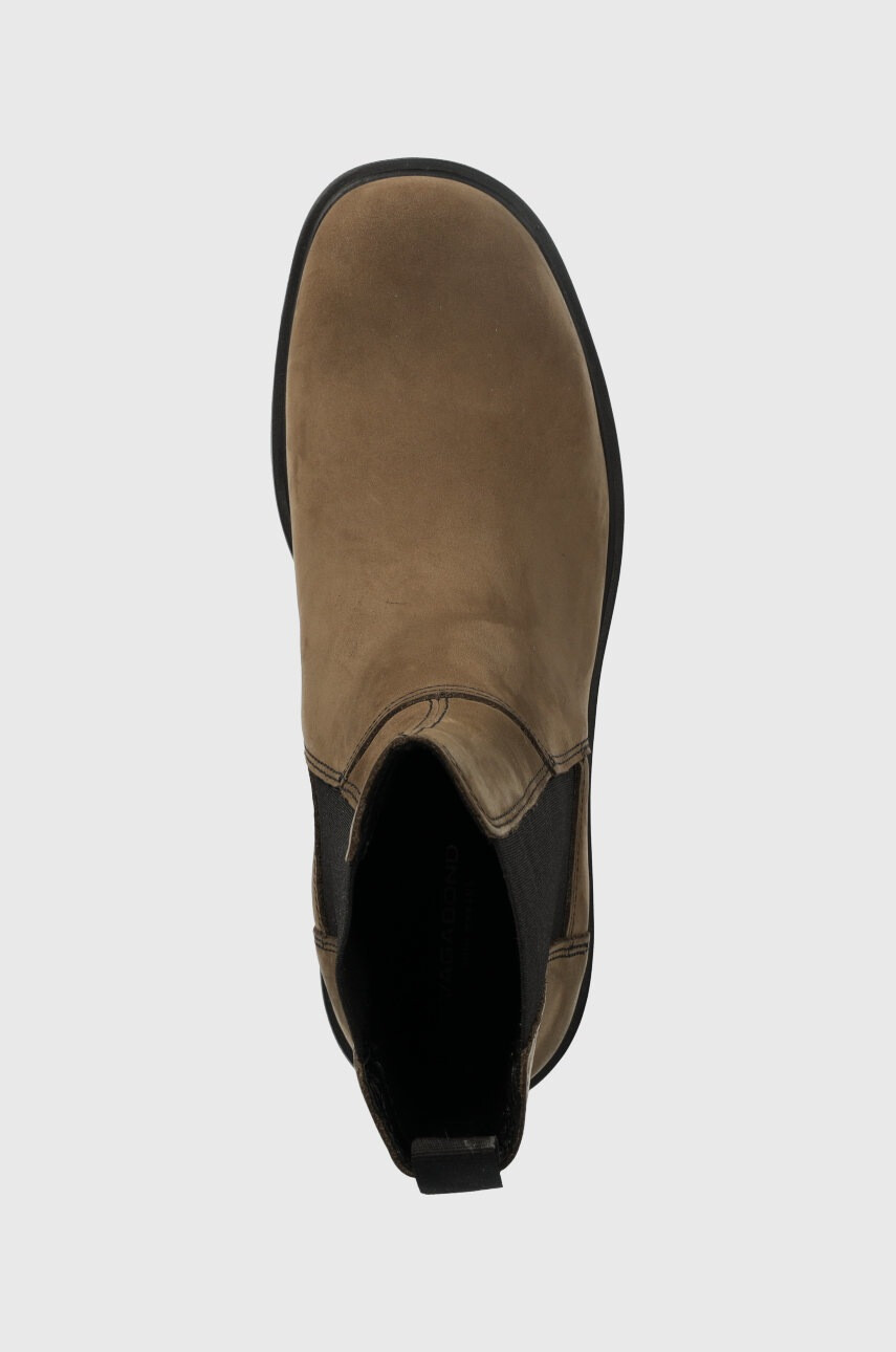 Vagabond Shoemakers Велурени боти челси Tara в зелено с платформа - Pepit.bg