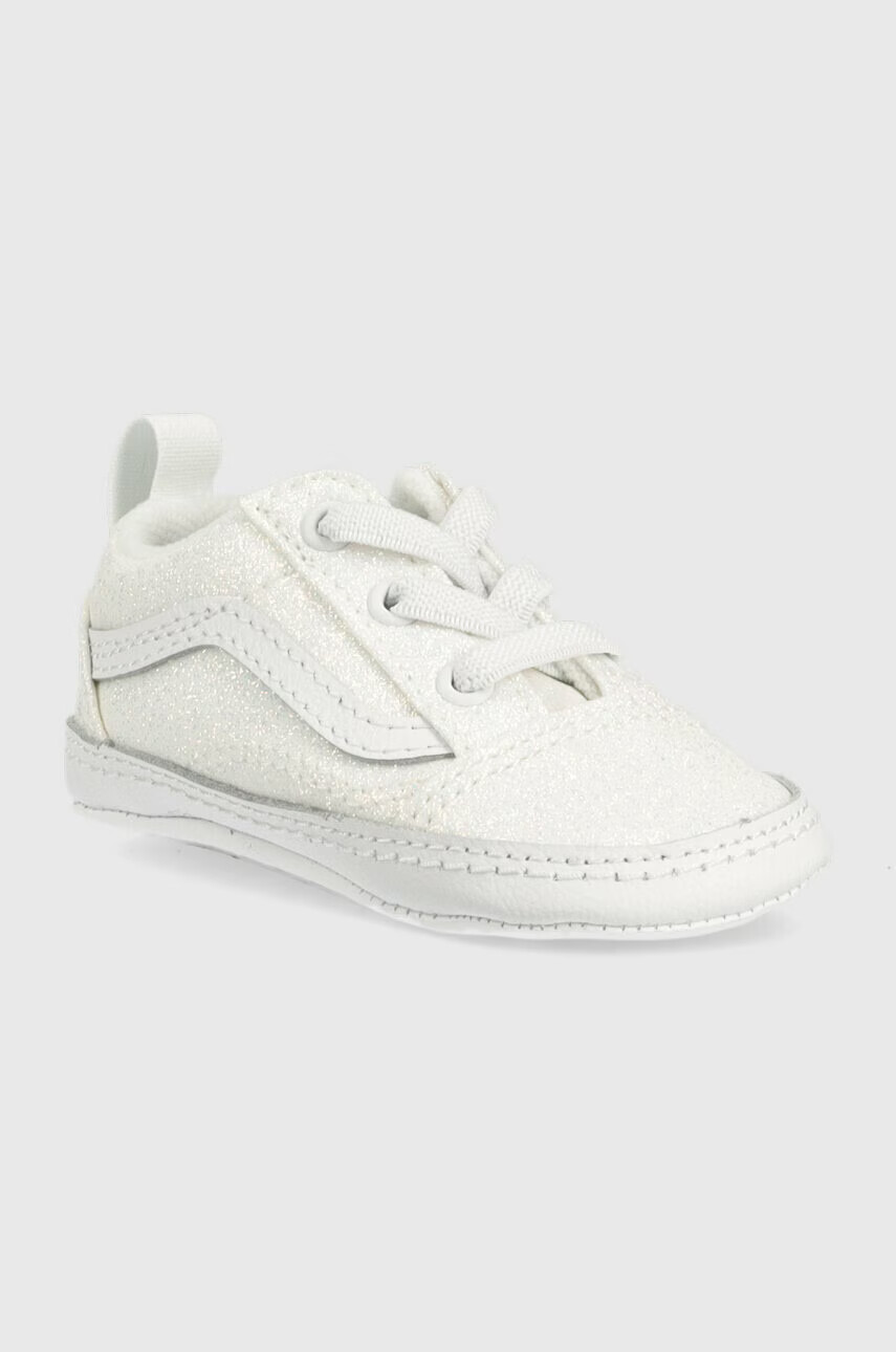 Vans Бебешки обувки IN Old Skool Crib GLTR WHITE в бяло - Pepit.bg