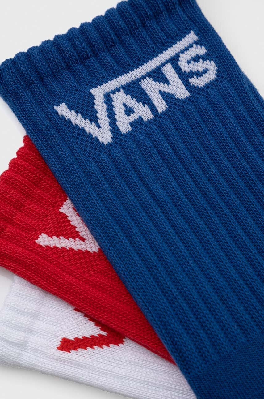 Vans Чорапи BY CLASSIC CREW BOYS TRUE RED/WHITE (3 чифта) - Pepit.bg