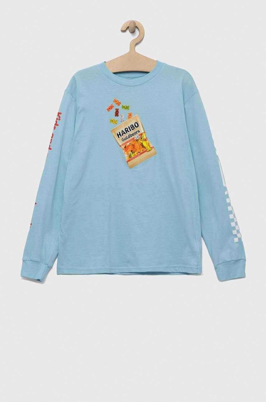 Vans Детска блуза с дълги ръкави x Haribo в синьо с принт - Pepit.bg