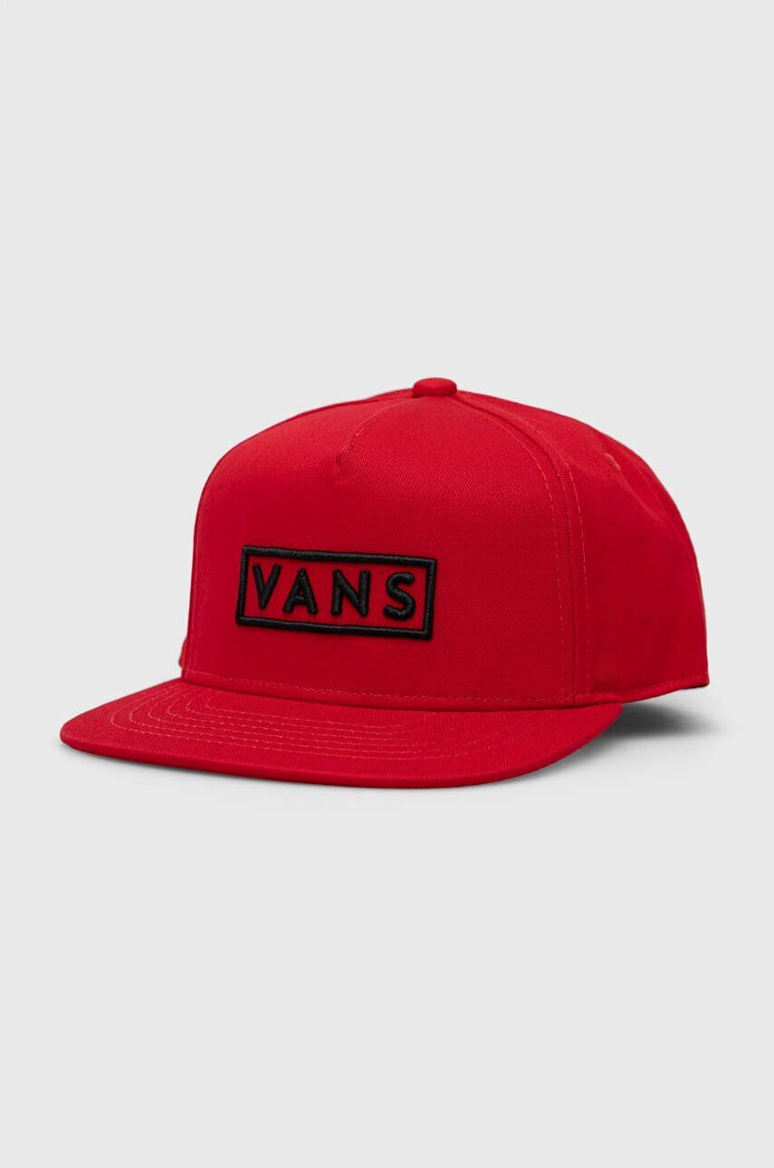 Vans Детска памучна шапка с козирка BY EASY BOX SNAPBACK True Red - Pepit.bg