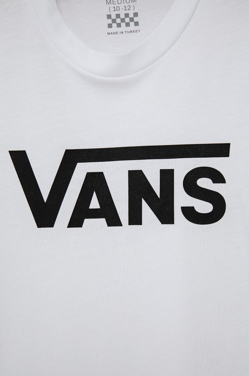 Vans Детска памучна тениска в бяло - Pepit.bg