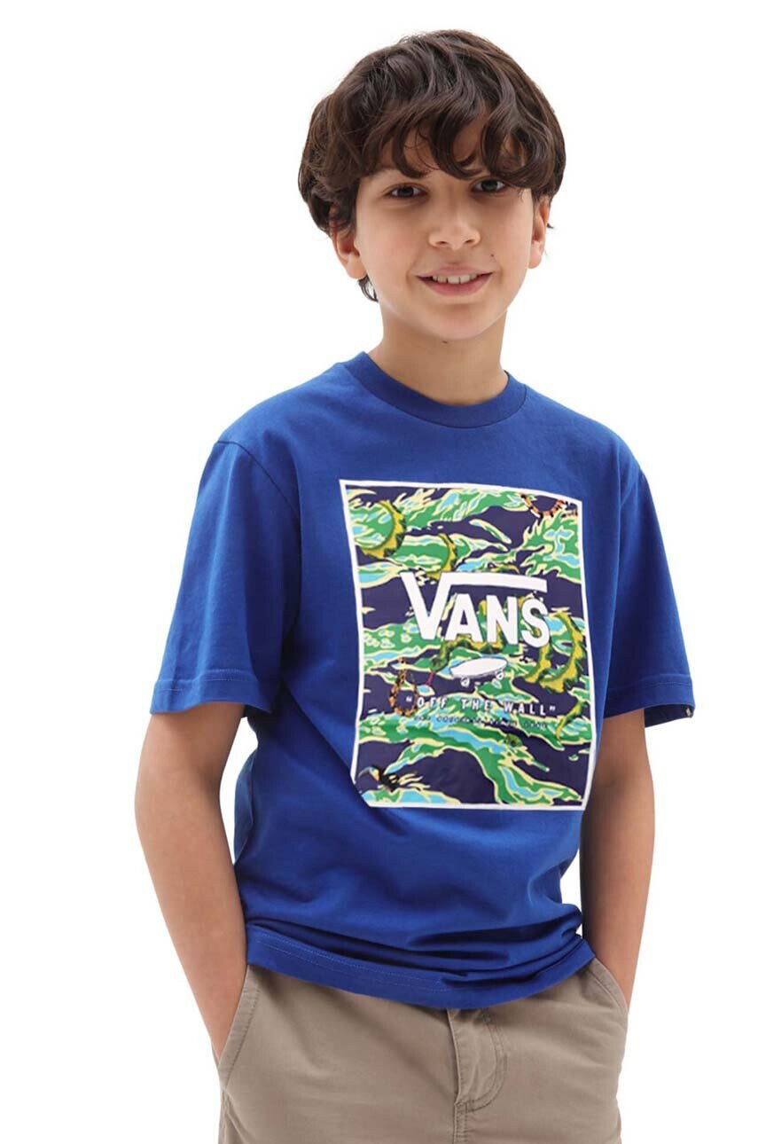 Vans Детска памучна тениска с принт - Pepit.bg