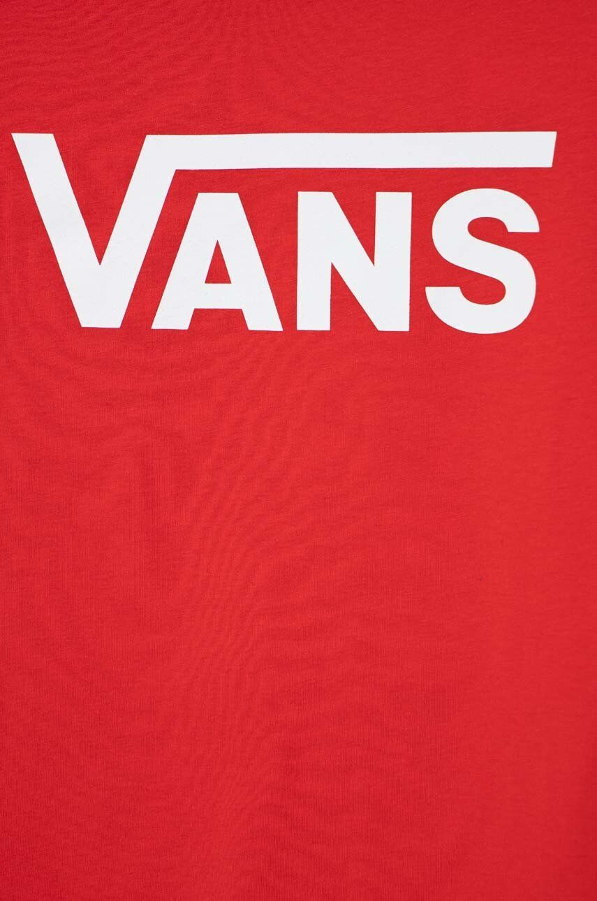 Vans Детска памучна тениска BY CLASSIC BOYS TRUE RED/WHITE - Pepit.bg