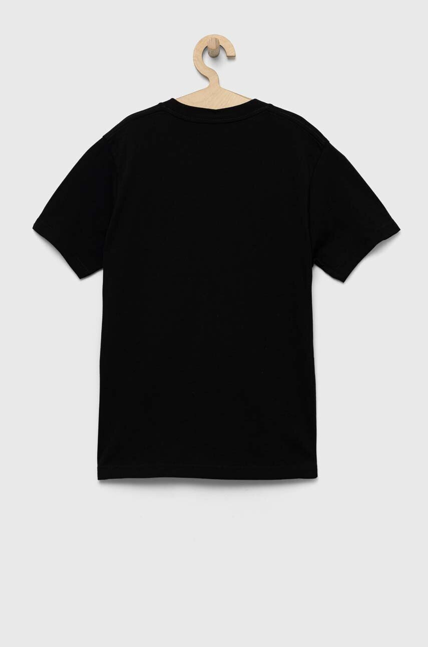 Vans Детска памучна тениска BY CLASSIC LOGO Black/True Blue в черно с принт - Pepit.bg