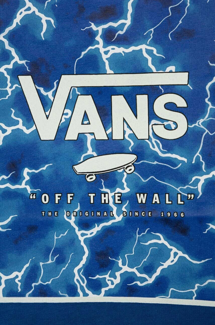 Vans Детска памучна тениска BY PRINT BOX KIDS BLBLU в синьо с принт - Pepit.bg